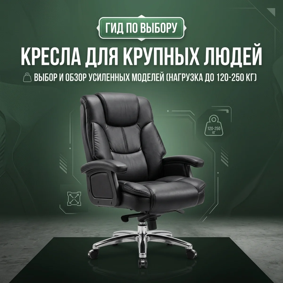 Кресла для крупных людей: как выбрать модель на 120-250 кг — КупиКресла.ру
